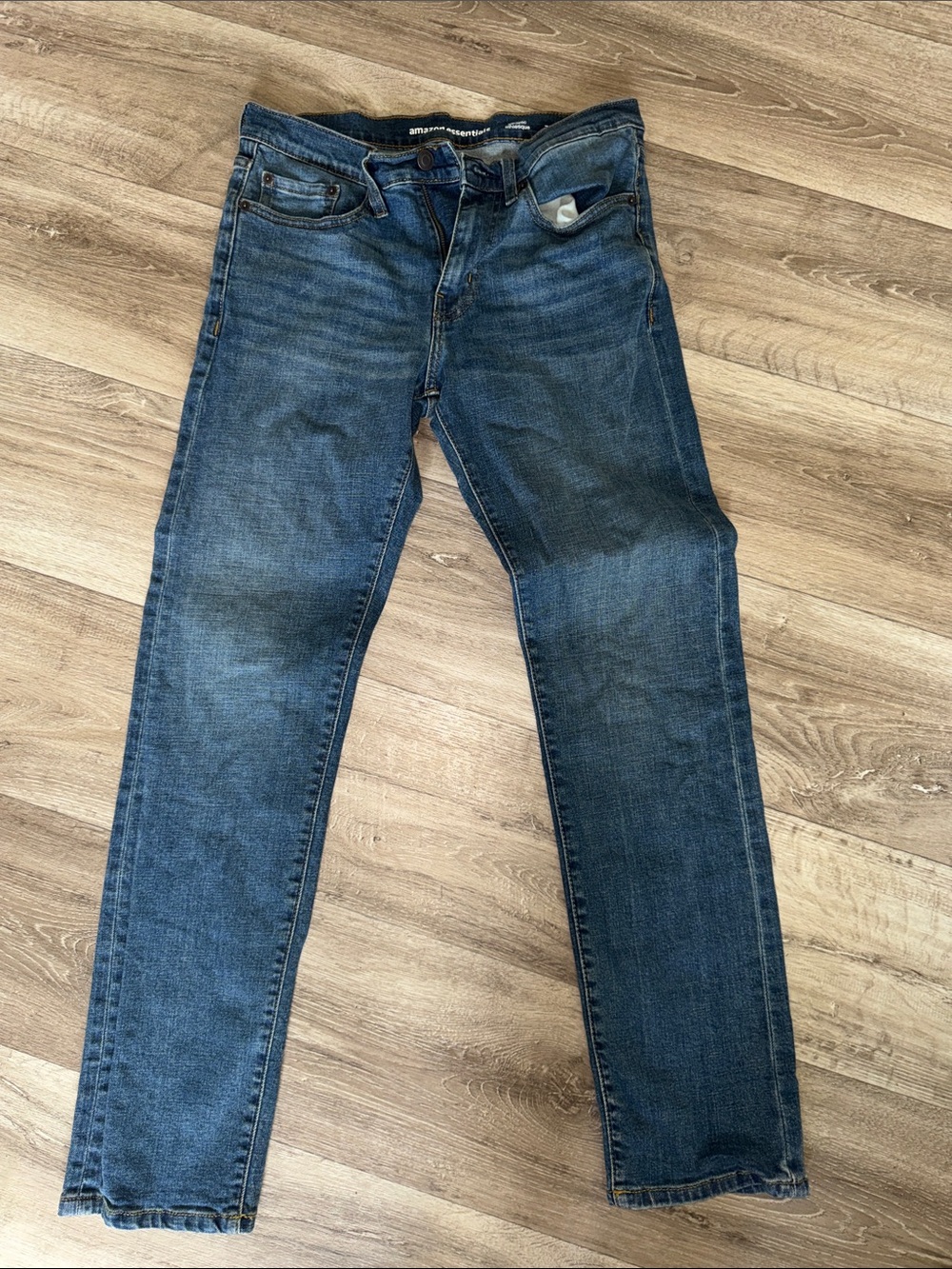 Men's Slim Straight Jeans - Dark Blue